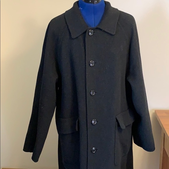 One coat two ways of wearing. Black wool - Picture 5 of 6